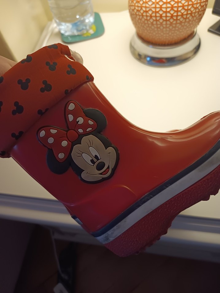 Kırmızı Orjinal Minnie çizme - Görsel 3