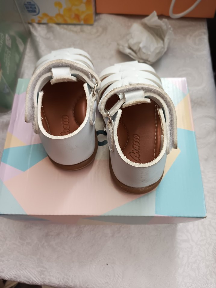 MACCO 21 numara kız/erkek beyaz yazlik ayakkabı - Görsel 4