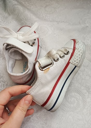 Beyaz Erkek /kiz unisex Çocuk Spor Ayakkabı Velcro - Görsel 3