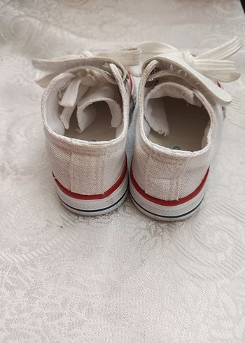 Beyaz Erkek /kiz unisex Çocuk Spor Ayakkabı Velcro - Görsel 4