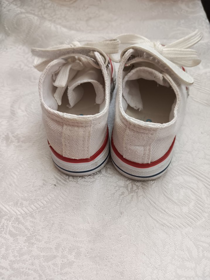 Beyaz Erkek /kiz unisex Çocuk Spor Ayakkabı Velcro - Görsel 4