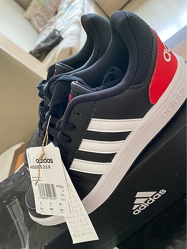 Adidas Hoops 2.0 Siyah Unisex Spor Ayakkabı