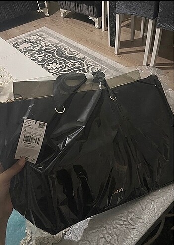  Beden siyah Renk Mango shopper çanta