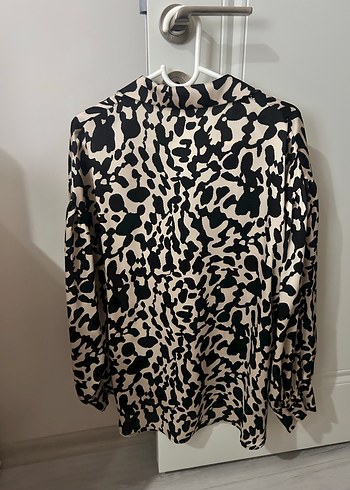 , Baskılı, Salaş Kadın Gömlek - Görsel 6