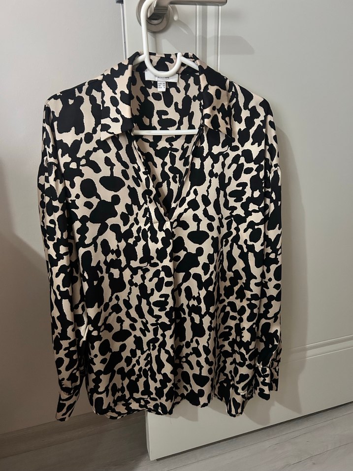 , Baskılı, Salaş Kadın Gömlek - Görsel 2