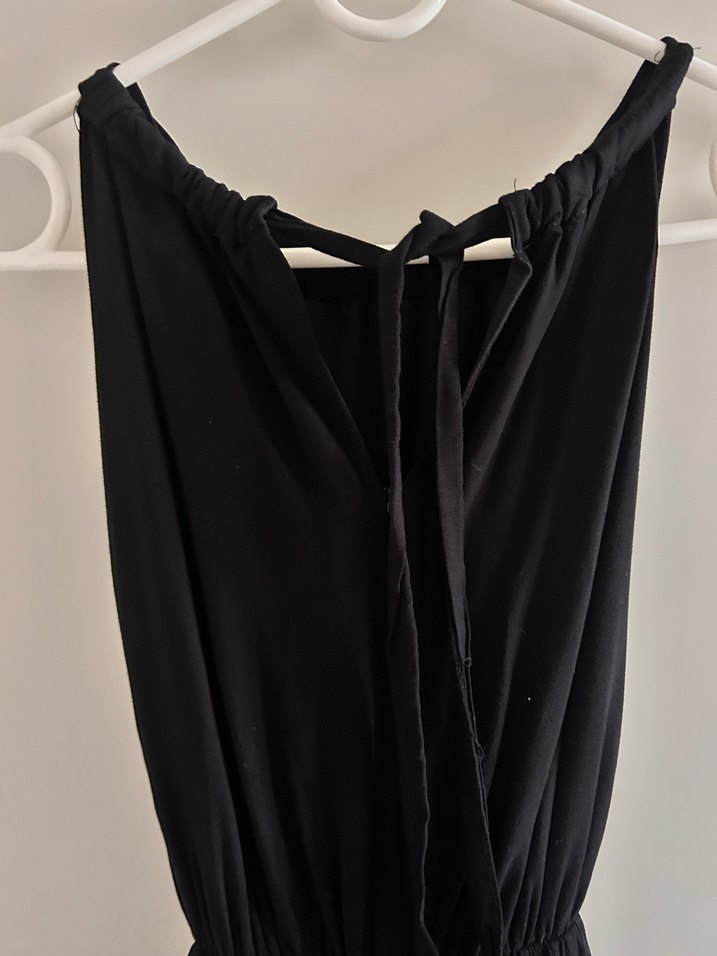 Siyah Uzun Pilili Gotik Elbise - Görsel 5