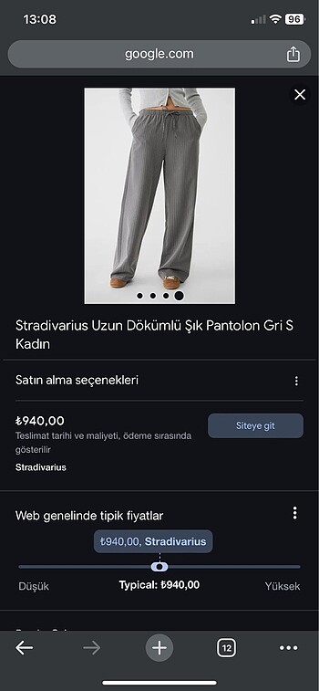 stradivarius uzun dökümlü pantolon