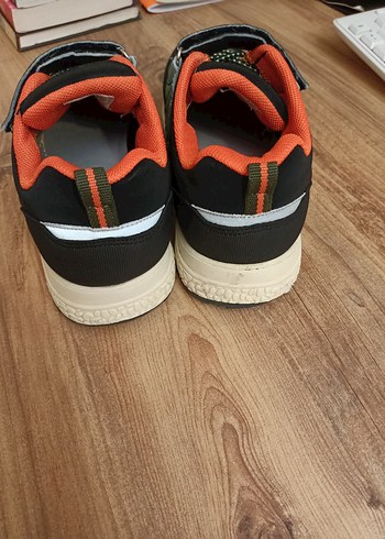 36 Beden turuncu Renk Erkek Çocuk Turuncu Gri Sneaker Velcro