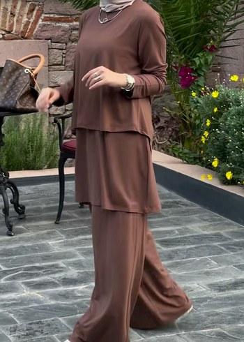 diğer Beden Mürdüm Butik Ürünüdür Sırt Dekolteli Takım