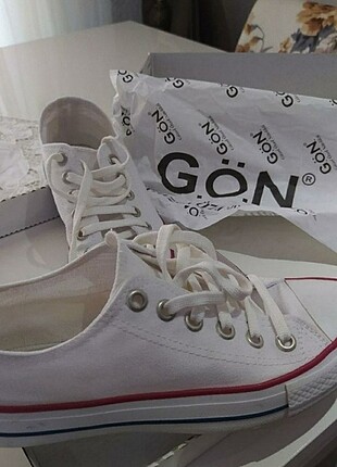 Gön Deri Gön Beyaz Converse