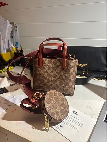  Beden camel Renk Coach Willow Çanta