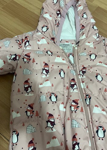 Kürklü Kapüşonlu Kız Bebek Tulumu - Görsel 2