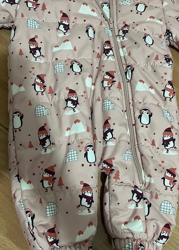 Kürklü Kapüşonlu Kız Bebek Tulumu - Görsel 3