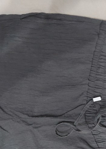LC Waikiki Gri Keten Pilili Midi Şort