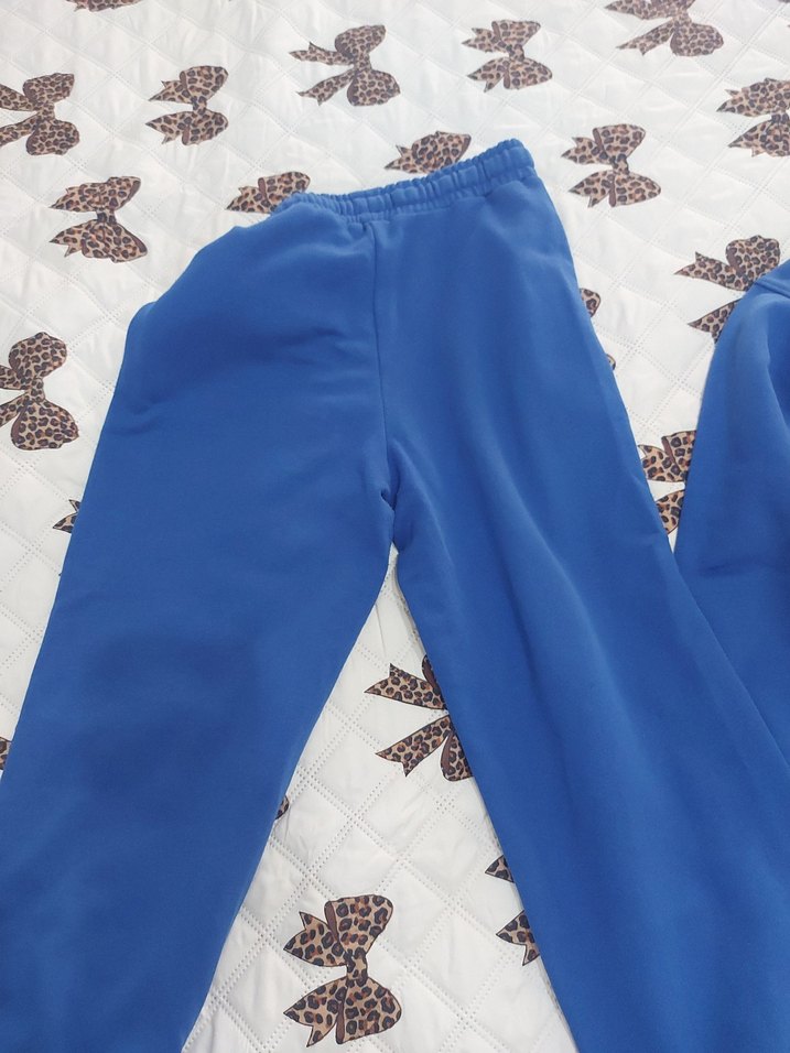 erkek çocuk  Mavi Kapüşonlu Mini Eşofman Takımı - Görsel 5