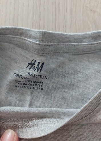 7 Yaş Beden gri Renk H&m badi sweatshirt 