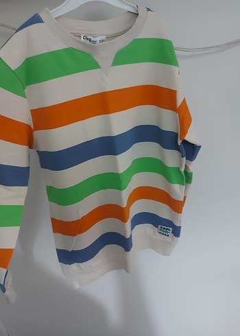 Çok Renkli Erkek Çocuk Örgü Sweatshirt - Görsel 2