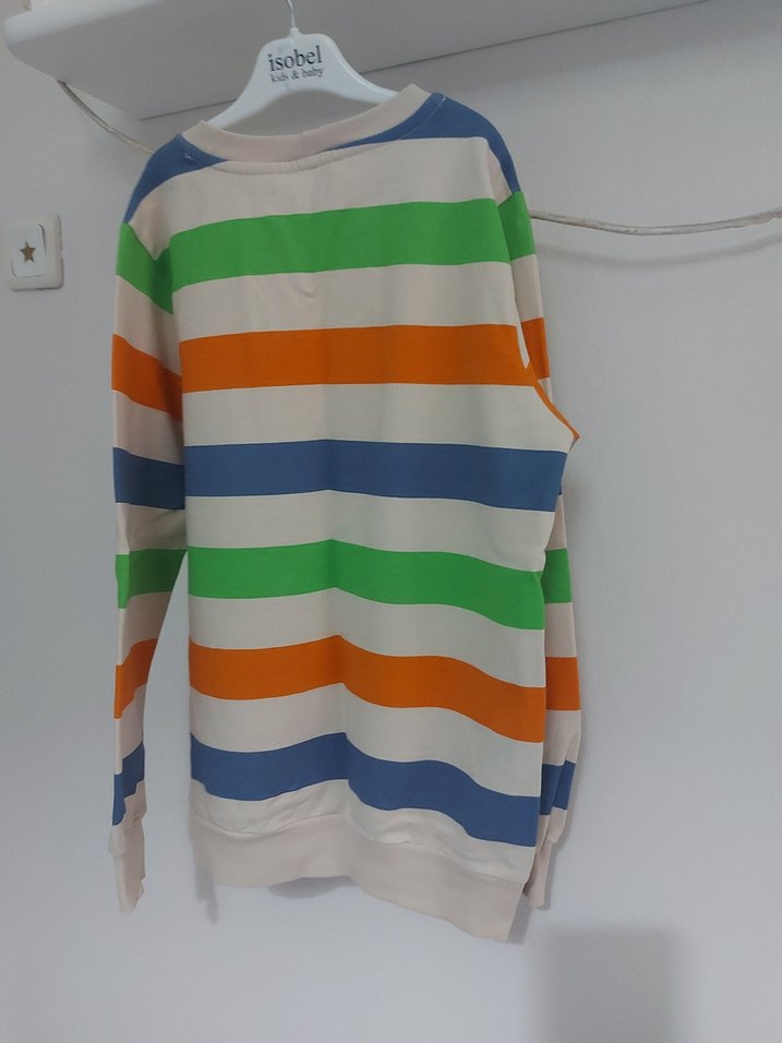 Çok Renkli Erkek Çocuk Örgü Sweatshirt - Görsel 4