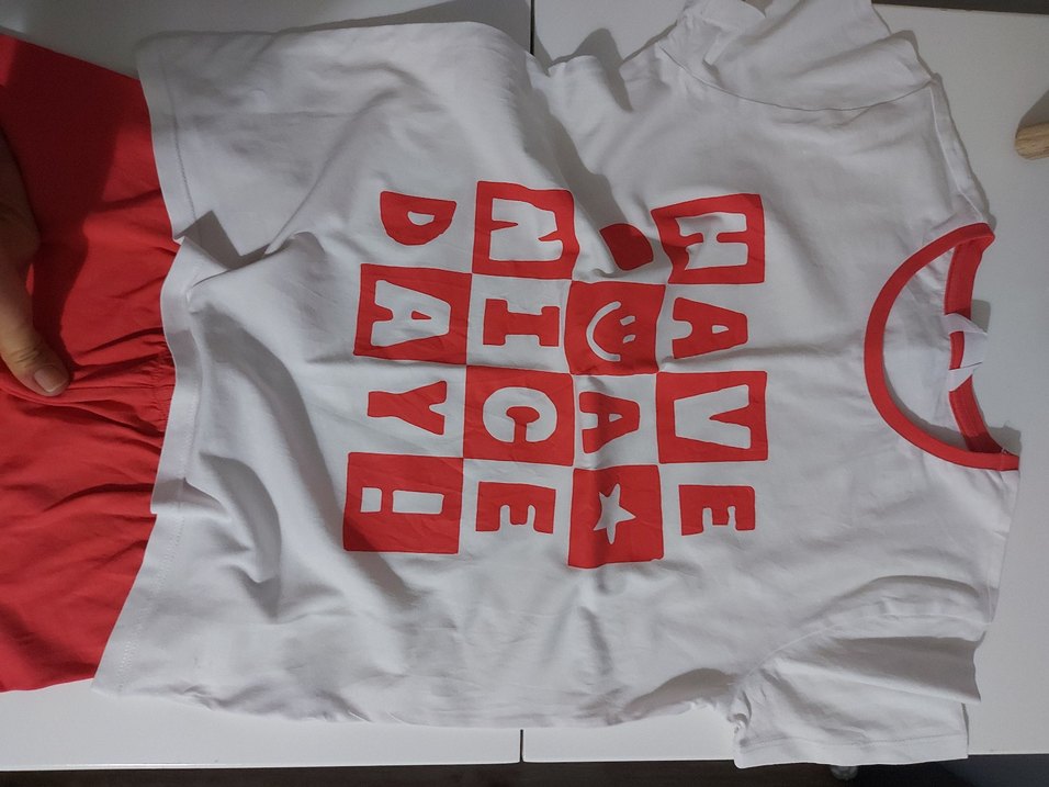 9 ve 10 yaş için  Kısa Kollu Kırmızı Erkek Pijama Takımı - Görsel 3