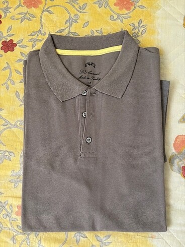 Ds damat gri polo yaka tişört