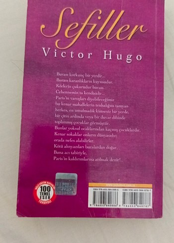 Beden Renk Victor Hugo - Sefiller Romanı