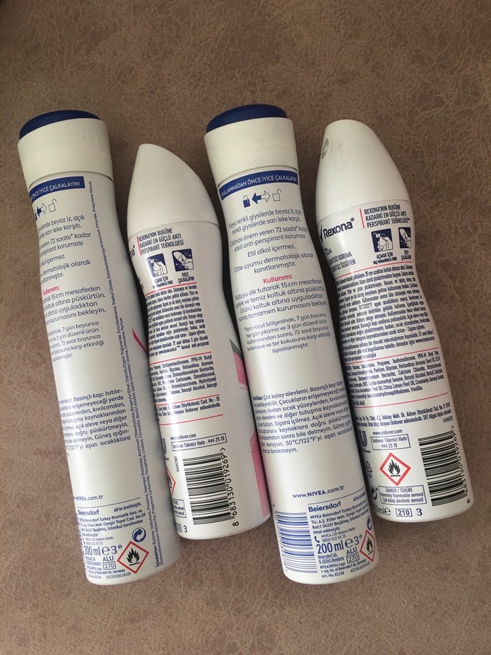 4 adet Nivea ve Rexona Kadın Deodorant Seti 72 Saat Koruma - Görsel 2