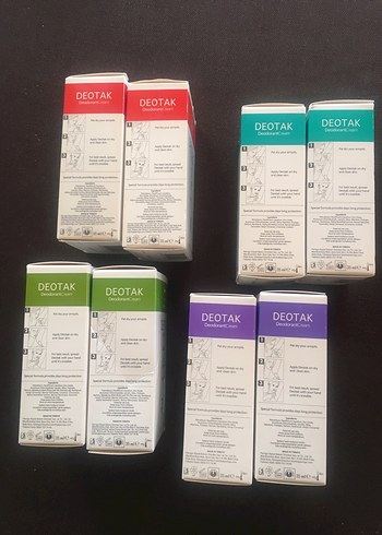 8 adet Deotak Kadın ve Unisex Deodorant Seti - Görsel 2