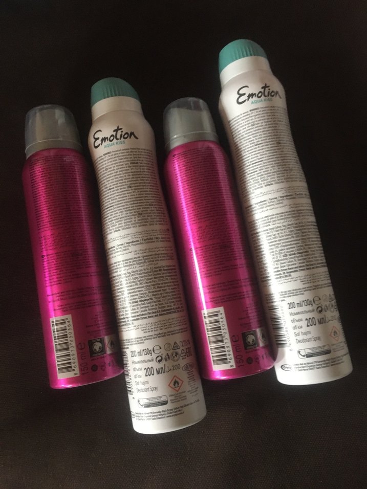 4 adet Emotion Aqua Kiss ve Jagler Kadın Deodorantları 2+2 - Görsel 2