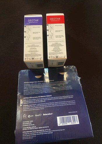 Deotak koltuk altı,Nivea el krem,dudak balmı - Görsel 2