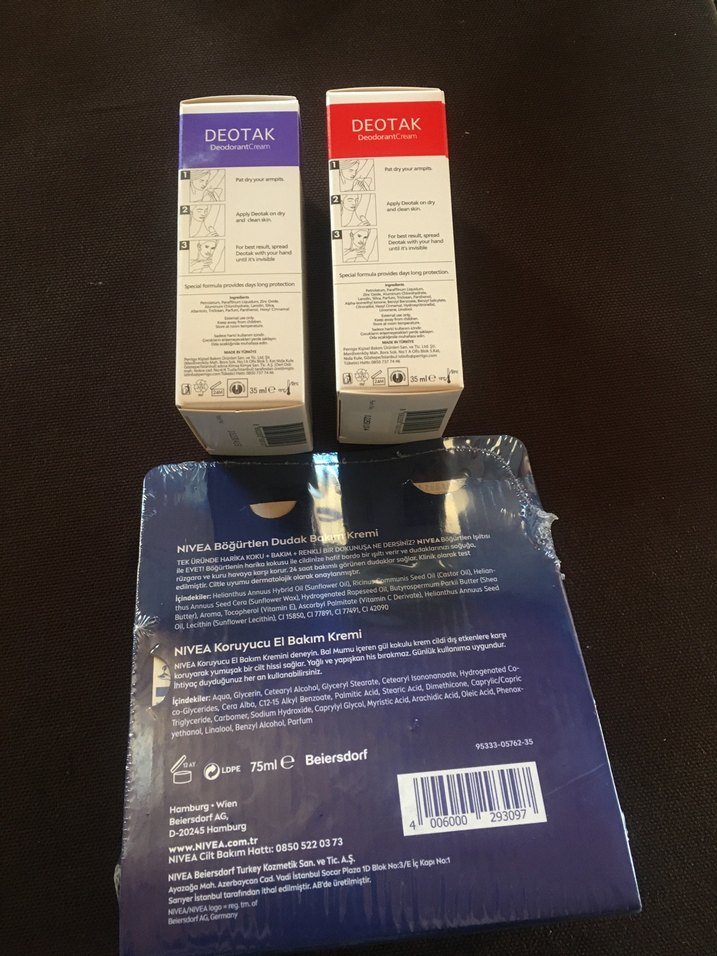 Deotak koltuk altı,Nivea el krem,dudak balmı - Görsel 2