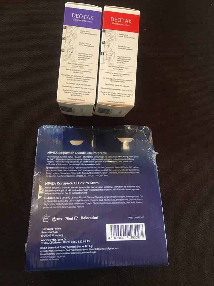 Deotak koltuk altı,Nivea el krem,dudak balmı - Görsel 3