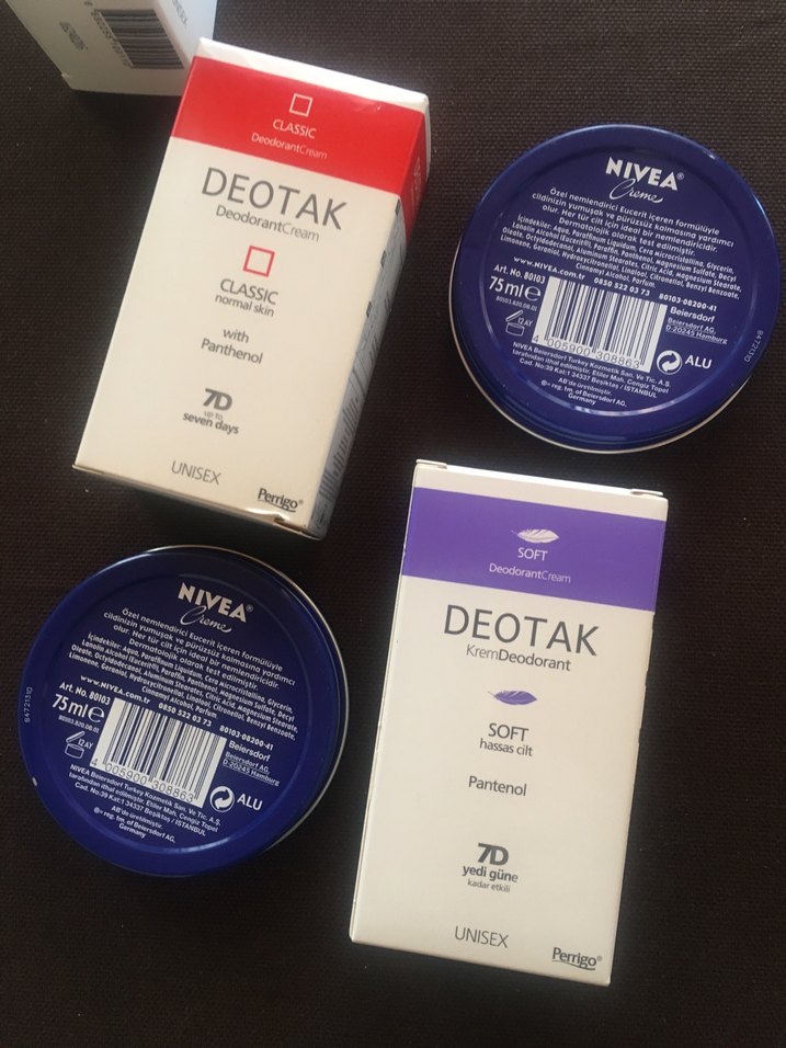 Nivea ve Deotak Unisex Deodorant Krem Seti - Görsel 2