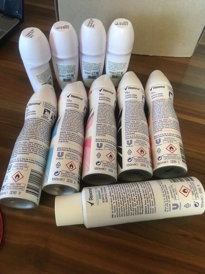 10 adet Rexona deodorant,Roll onn 4+6 - Görsel 2