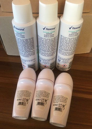 6 adet Rexona deodorant,Roll onn 3+3 - Görsel 2