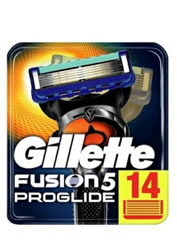 1 paket gillette fusion proglide yedek bıçak+14