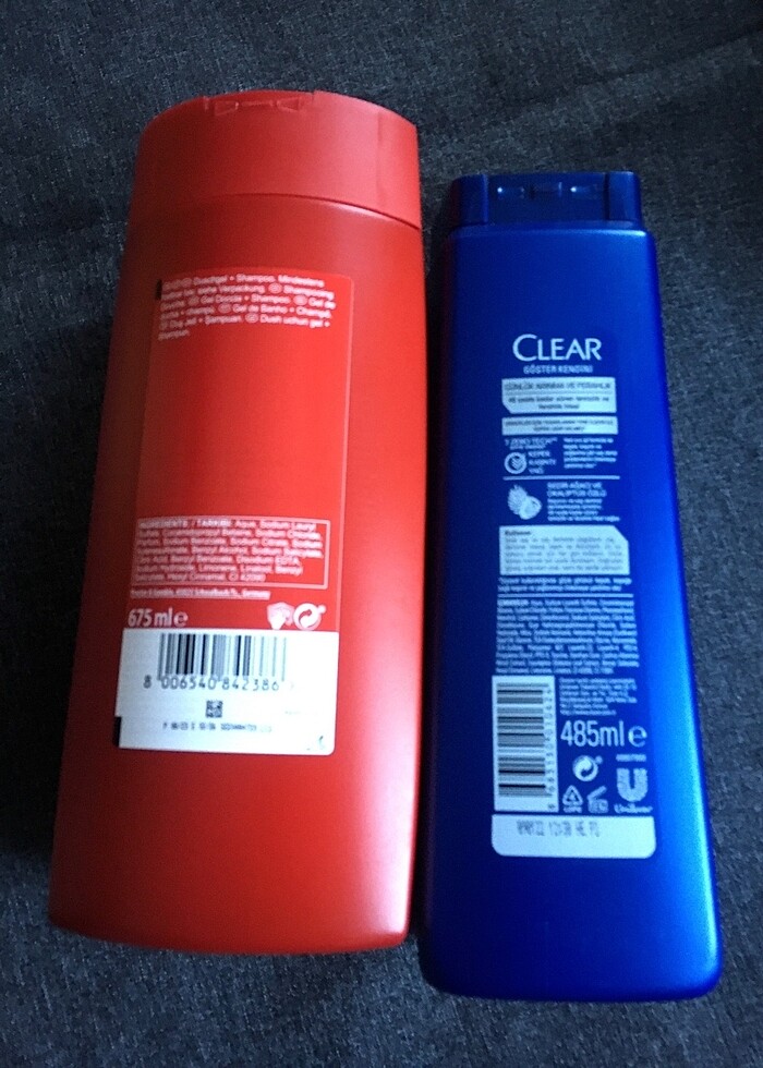 1 ad.old spice duş jeli 1 ad.clear şampuan - Görsel 2