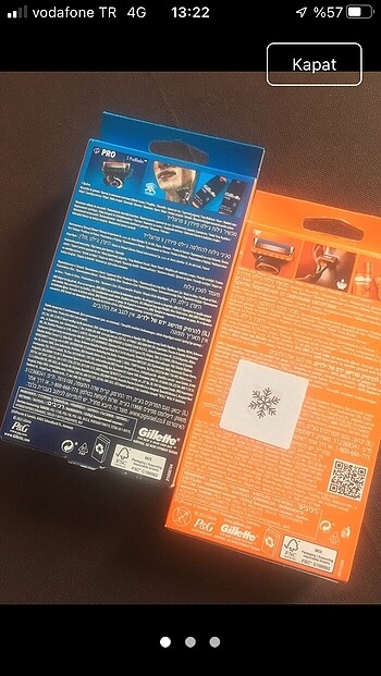 2 kutu gillette fusion traş makinesi 2+6 - Görsel 2