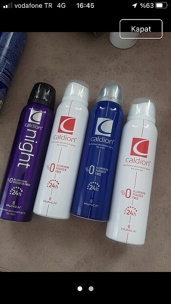 4 adet caldion deodorant 150ml.2+2 - Görsel 3