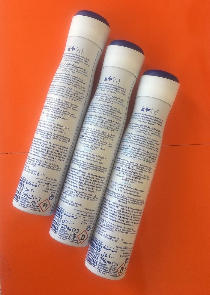 3 adet nivea deodorant büyük boy 200ml - Görsel 2