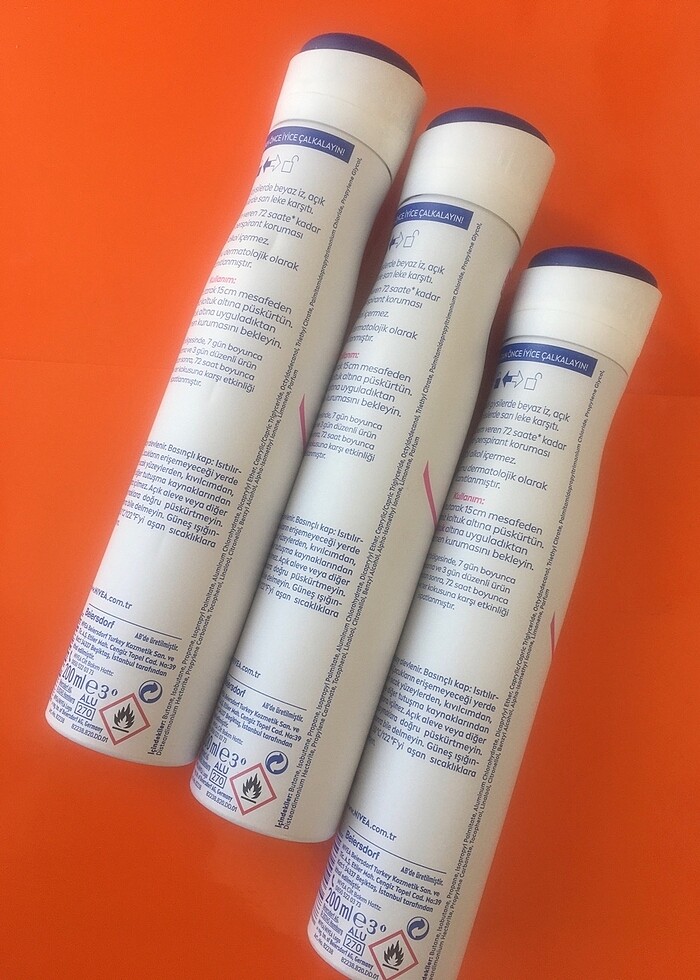 3 adet Nivea deodorant büyük boy 200ml - Görsel 2