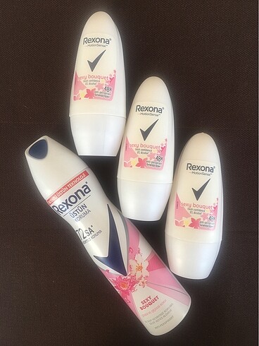 4 adet rexona roll onn,deodorant 2+2