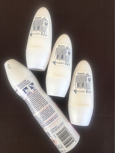 Diğer 4 adet rexona roll onn,deodorant 2+2