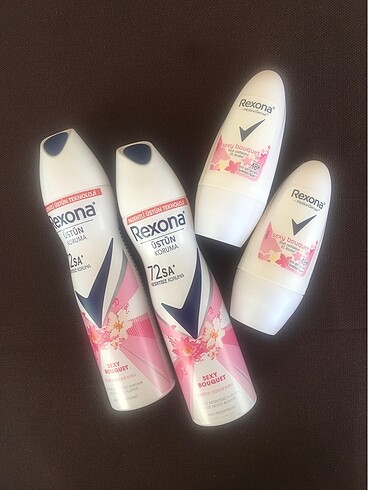 4 adet rexona deodorant,roll onn 2+2