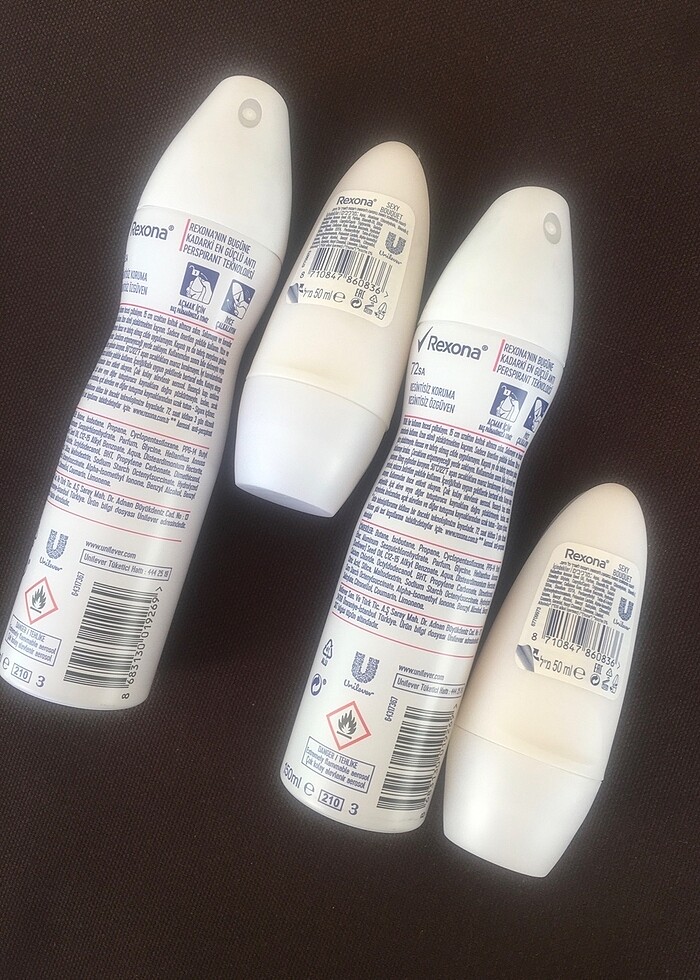 4 adet rexona deodorant,roll onn 2+2 - Görsel 2