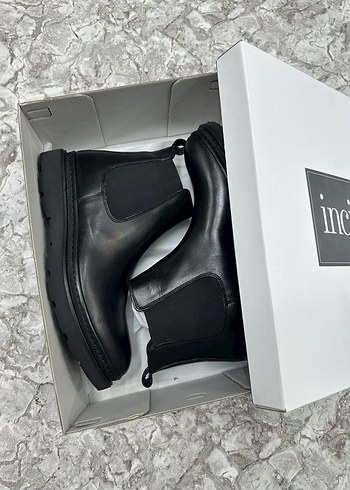 İnci Siyah Erkek Rubber Street Style Bot - Görsel 2