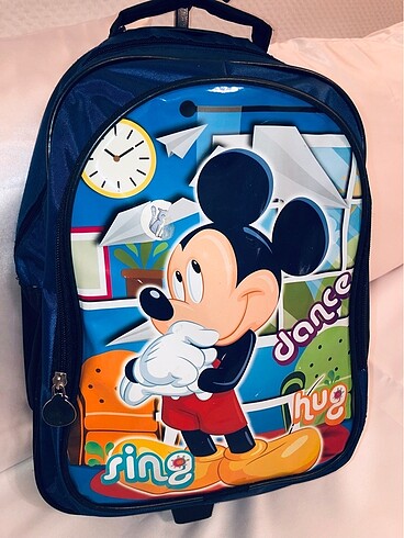 Beden çeşitli Renk ÇEKME KOLLU, MEKANIZMALI MICKEY SIRT ÇANTASI