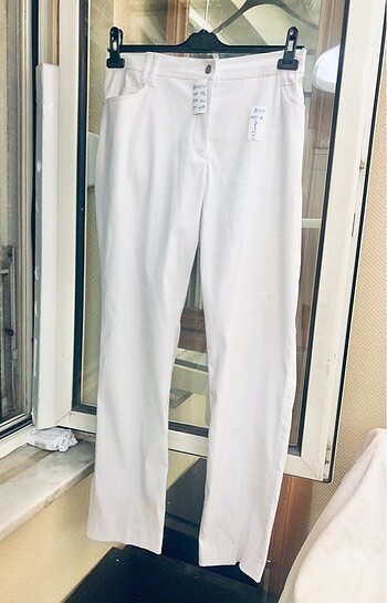 Bonprix SIFIR-BEYAZ JEAN-ÖMÜRLÜK KOT PANTALON