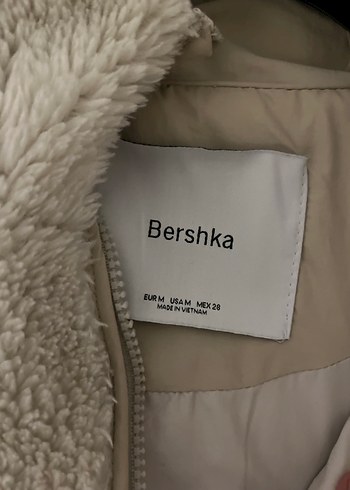 Bershka Bej Kadın Sıcak Peluş Ceket
