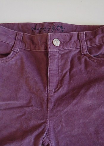 9 Yaş Beden LC Waikiki Kadife Pantolon Mor 9-10 Yaş