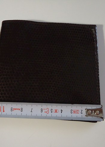 Yılan Derisi Cüzdan Kahverengi Sıfır - Görsel 8